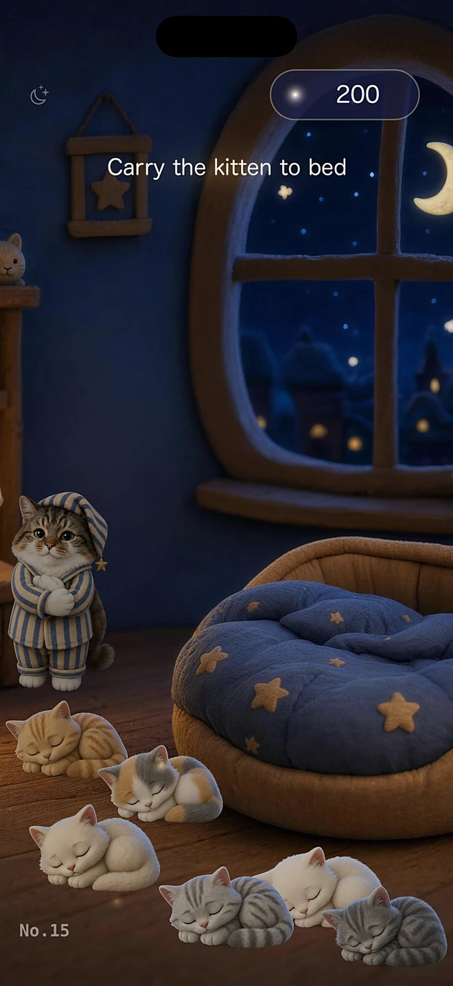 Carry the Kitten — Carry the kitten to bed