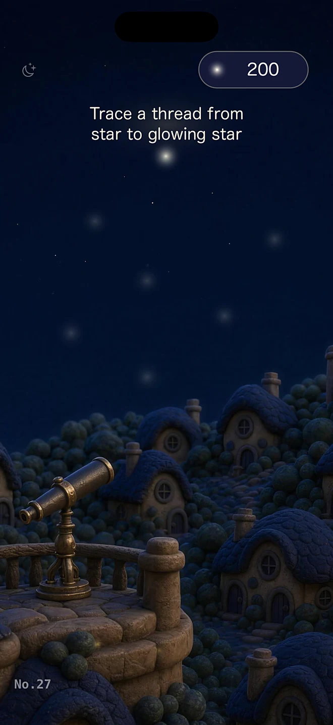 Constellations — Trace a thread from star to glowing star