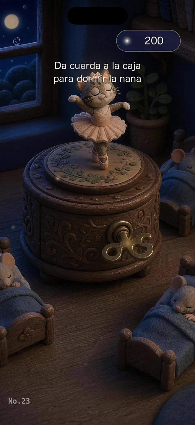 Caja de música — Da cuerda a la caja para dormir la nana